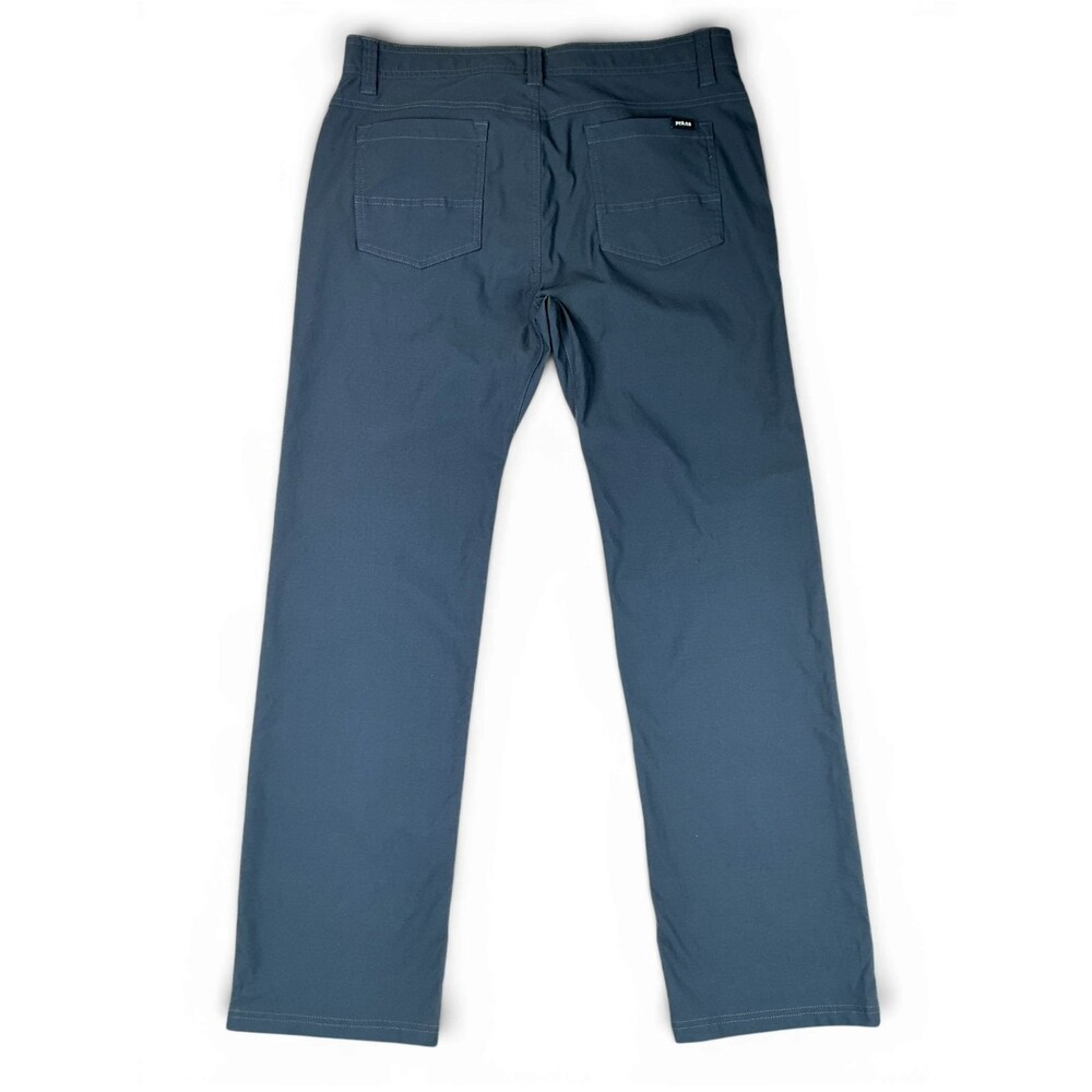prAna Brion Pants II Mens 34x32 Grey Blue Standard Fit Nylon Stretch Performance - Picture 5 of 11